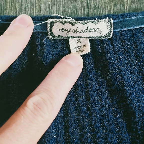 🌷3/15🌷 ❤️HP🥳 Eyeshadow tunic dark blue boho size s - Picture 6 of 8